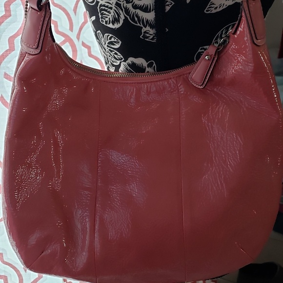 Coach Pink Patent Kristine Purse - Picture 5 of 7